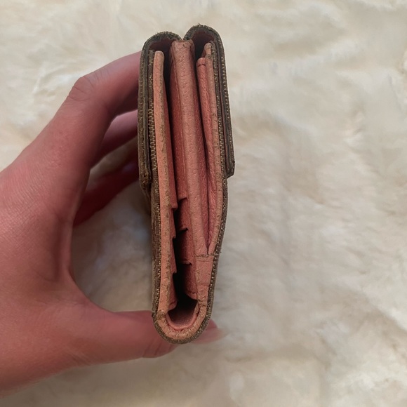 Authentic GUCCI GG Logo Canvas Leather Bifold Wallet - Picture 3 of 6